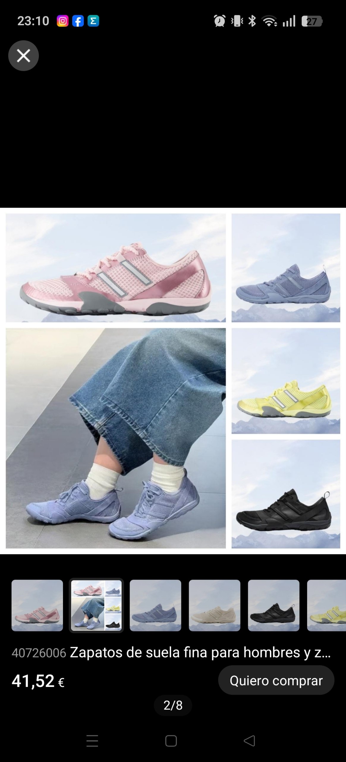 Zapatillas New balance MT100 ( en Hacoo) ✨