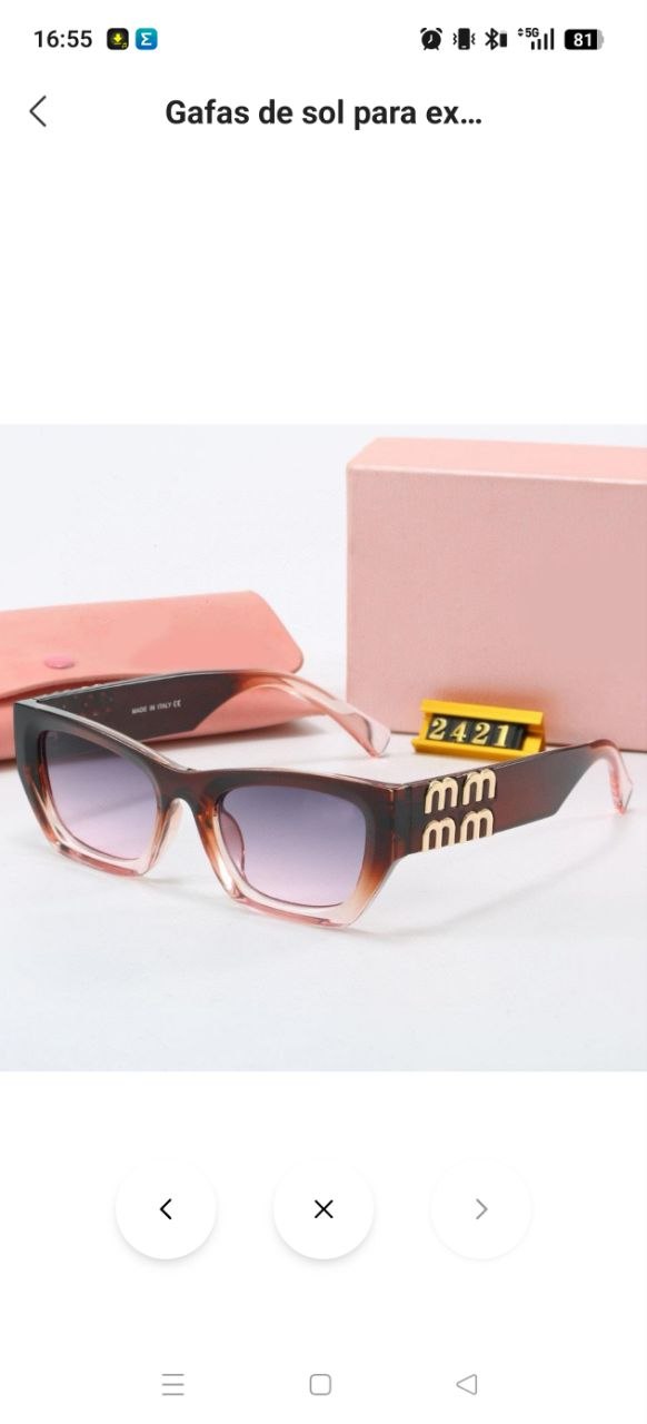Gafas sol Miu Miu