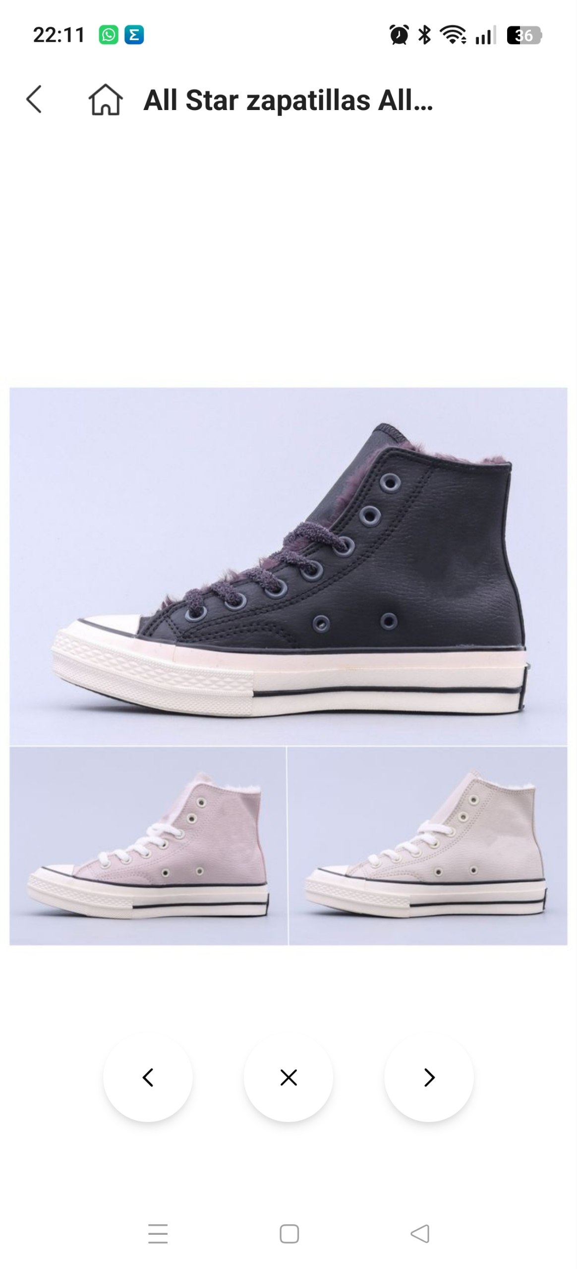 Zapatillas cuero Converse 32.11€‼ ✨