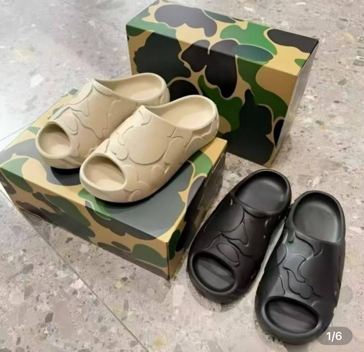 Chanclas Adidas x Bape ✨
