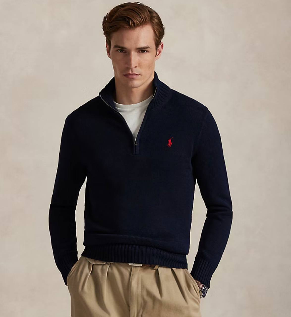 JERSEY HALF ZIP RALPH LAUREN ✨