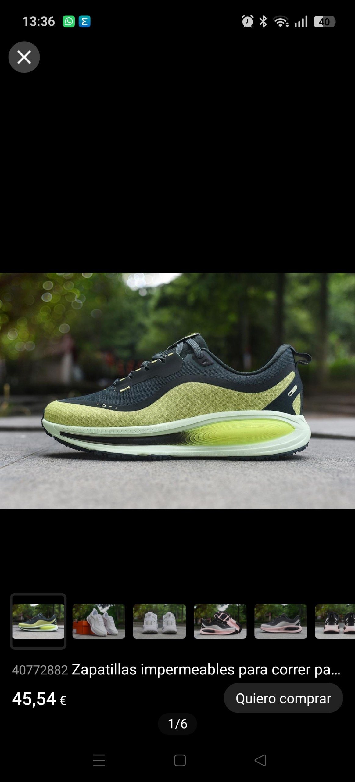 Zapatillas Nike Vomero 18 GTX ( En Hacoo) 45.54€‼ ✨