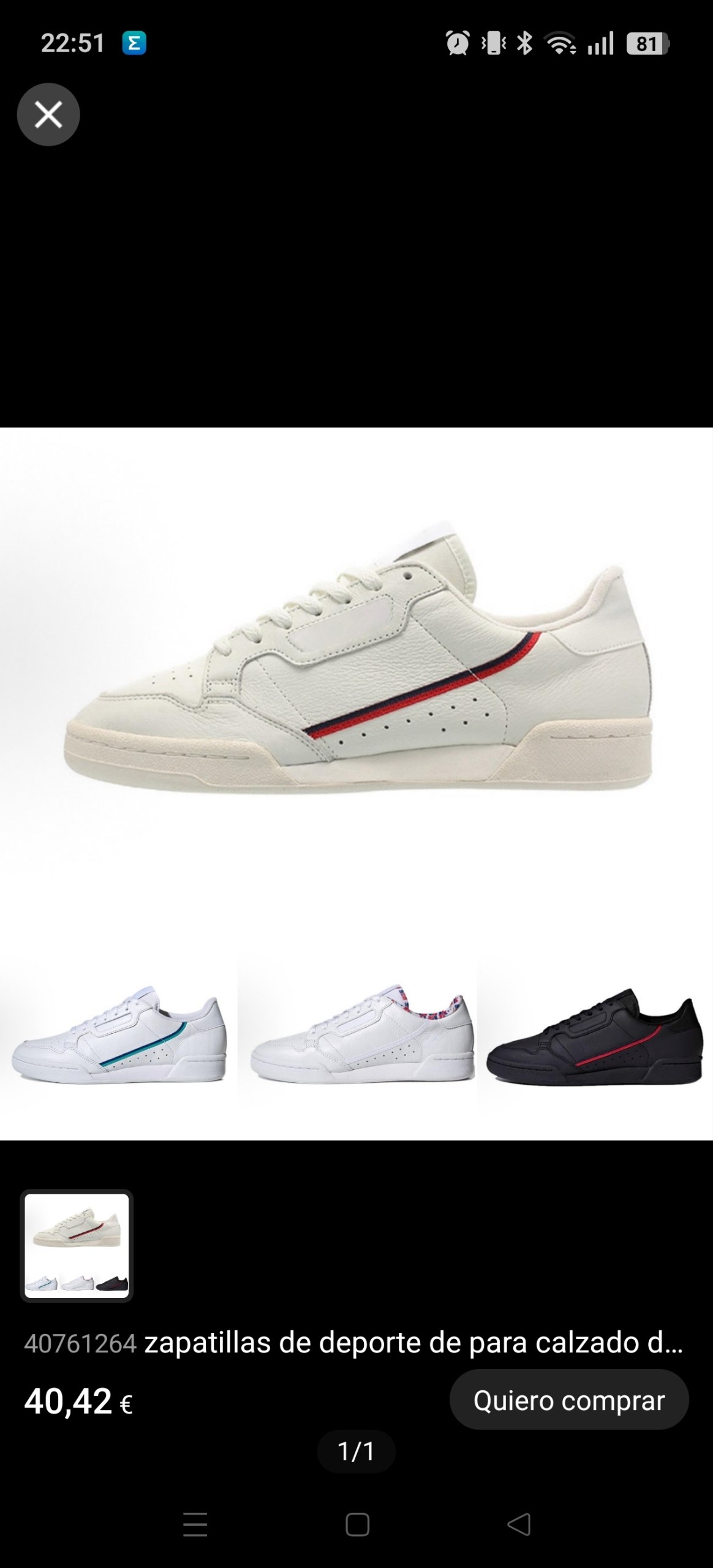 Zapatillas Adidas Continental 80 ✨
