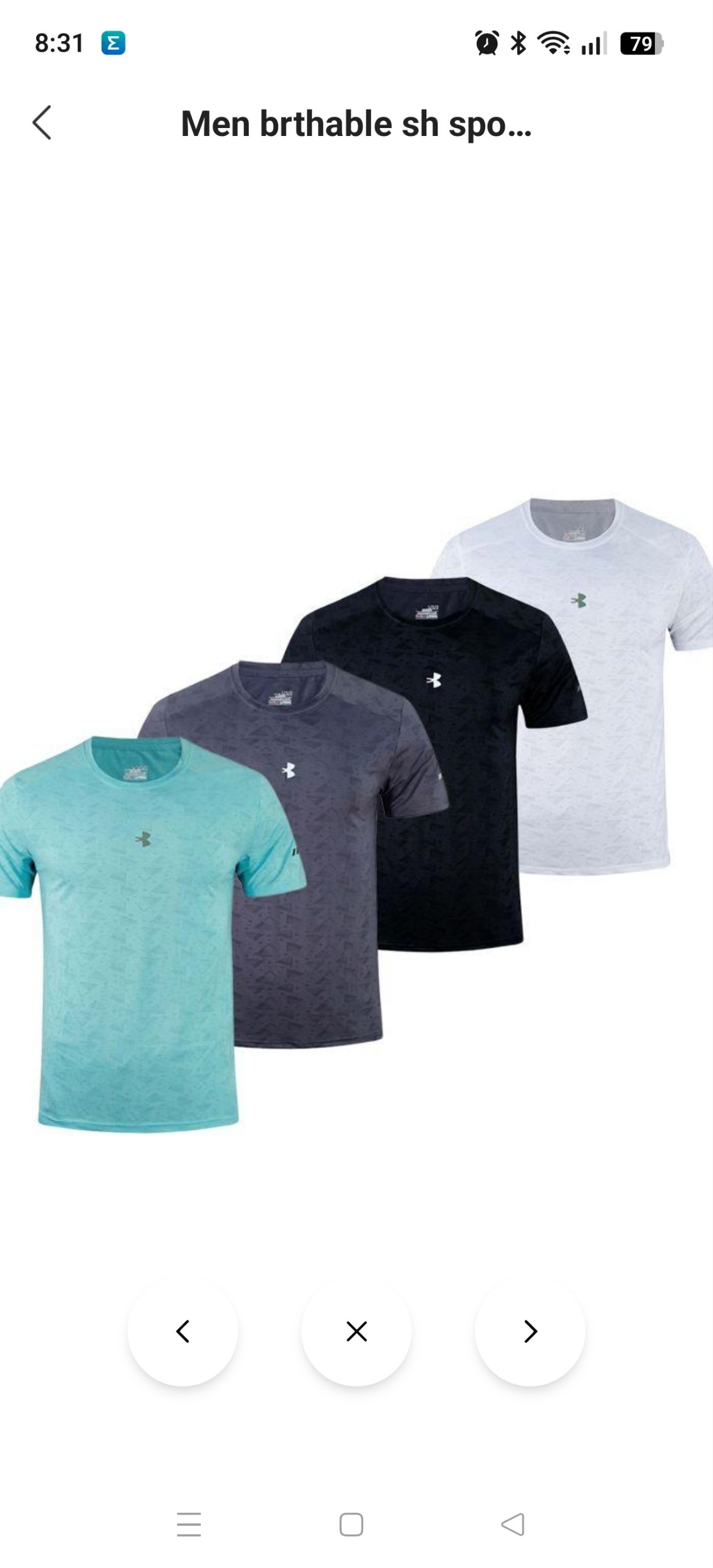 Camiseta Deportiva Under Armour 8.73€‼ ✨