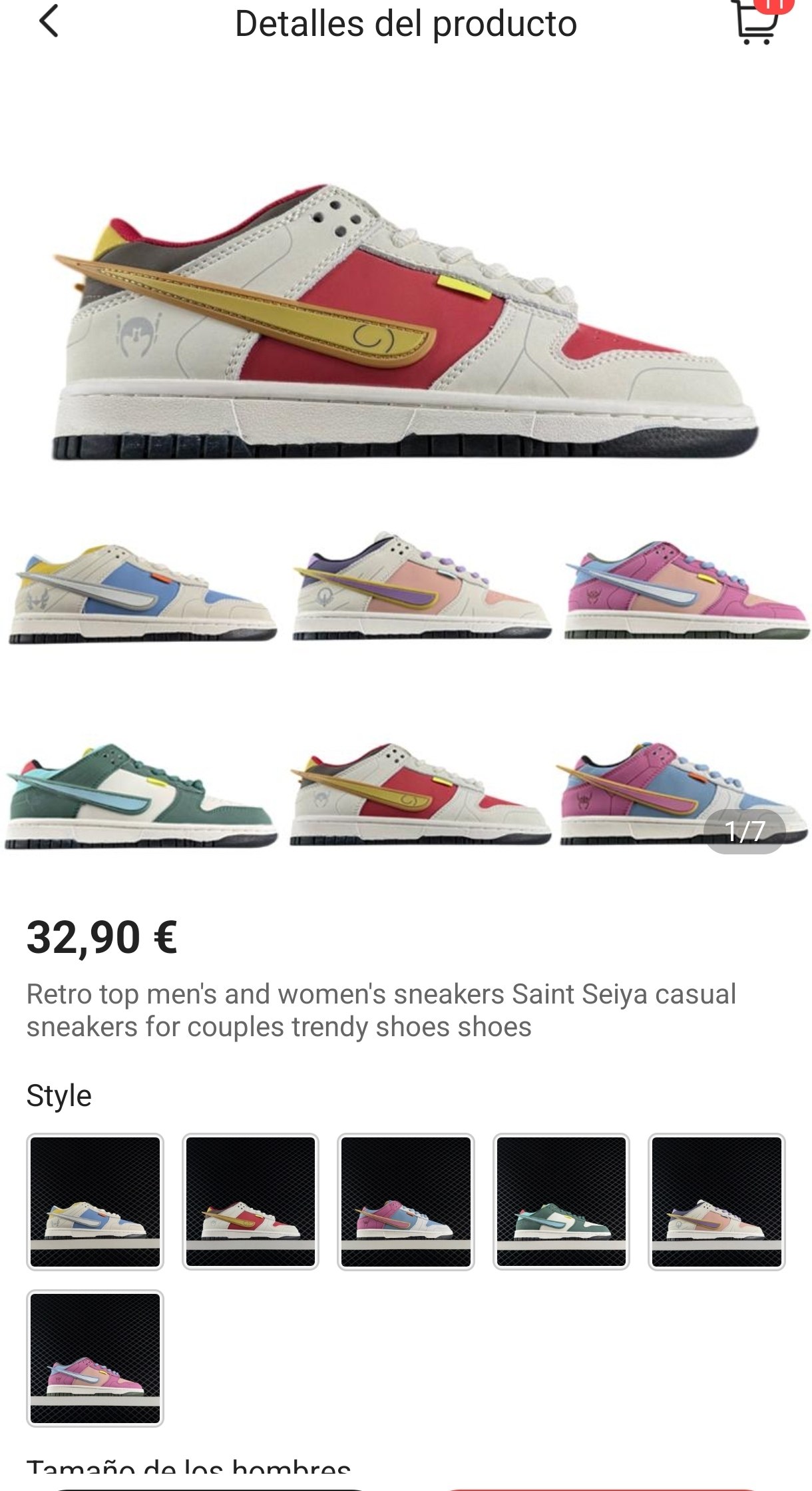 Nike Dunk x Saint seiya ✨