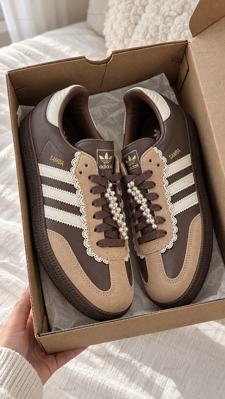Adidas Samba con detalles de crochet ✨