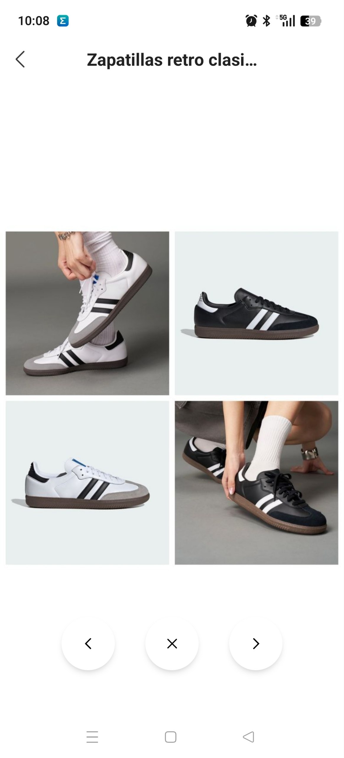 Zapatillas clásicas Adidas Samba blanca/negra 14.13€‼ ✨