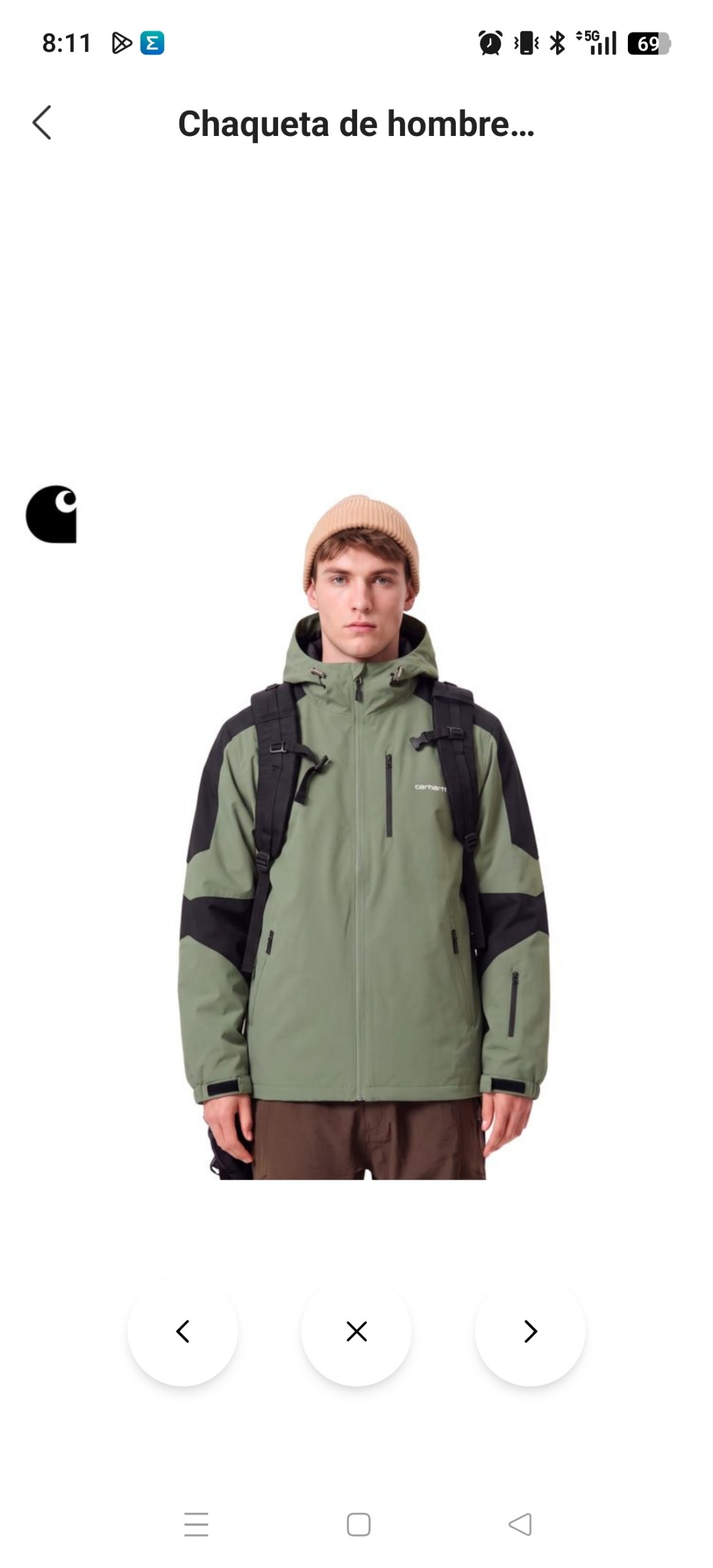 Chaqueta deportiva Carhartt 29.79€‼ ✨