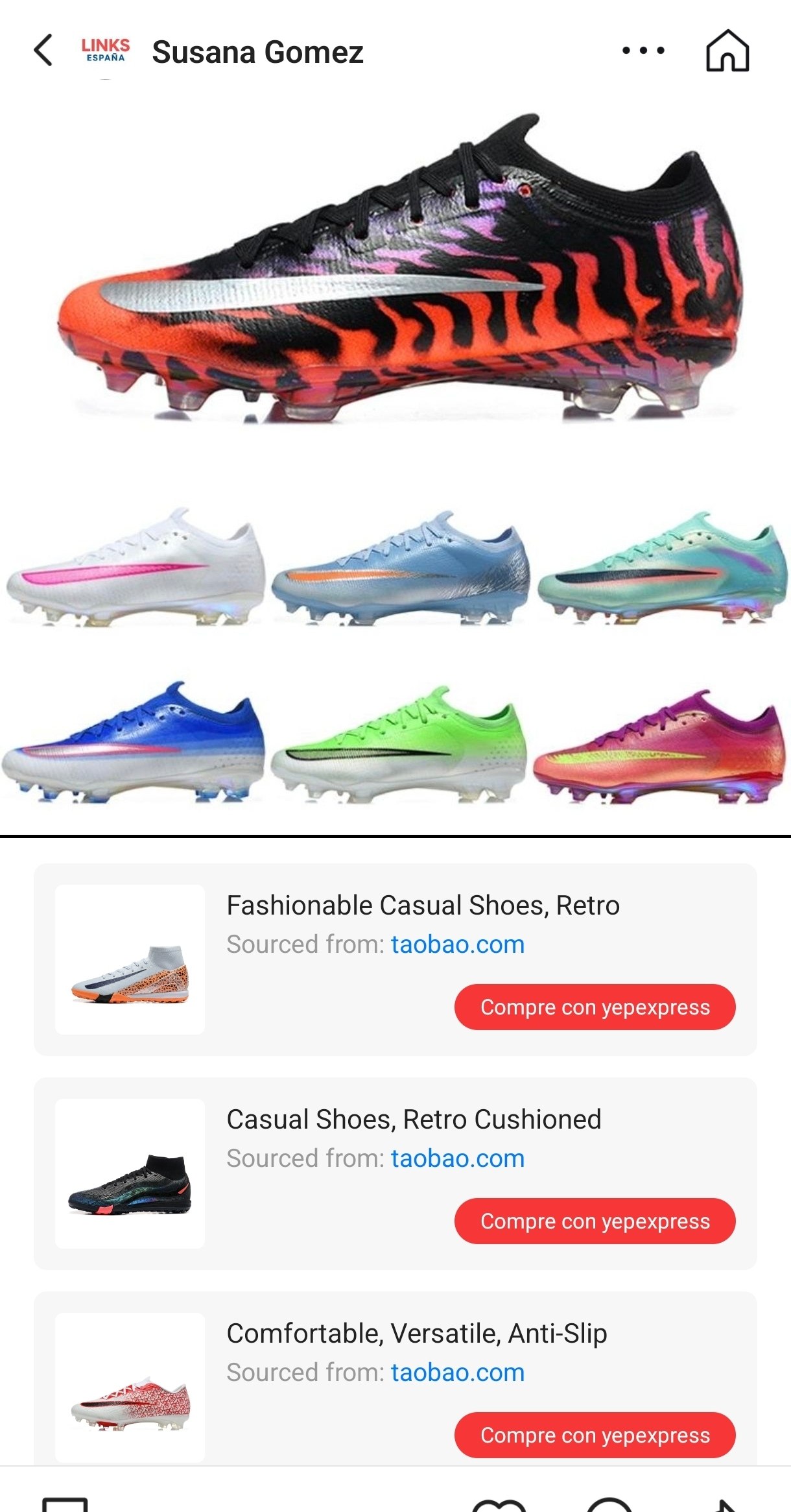 Lista Botas Futbol Nike ✨