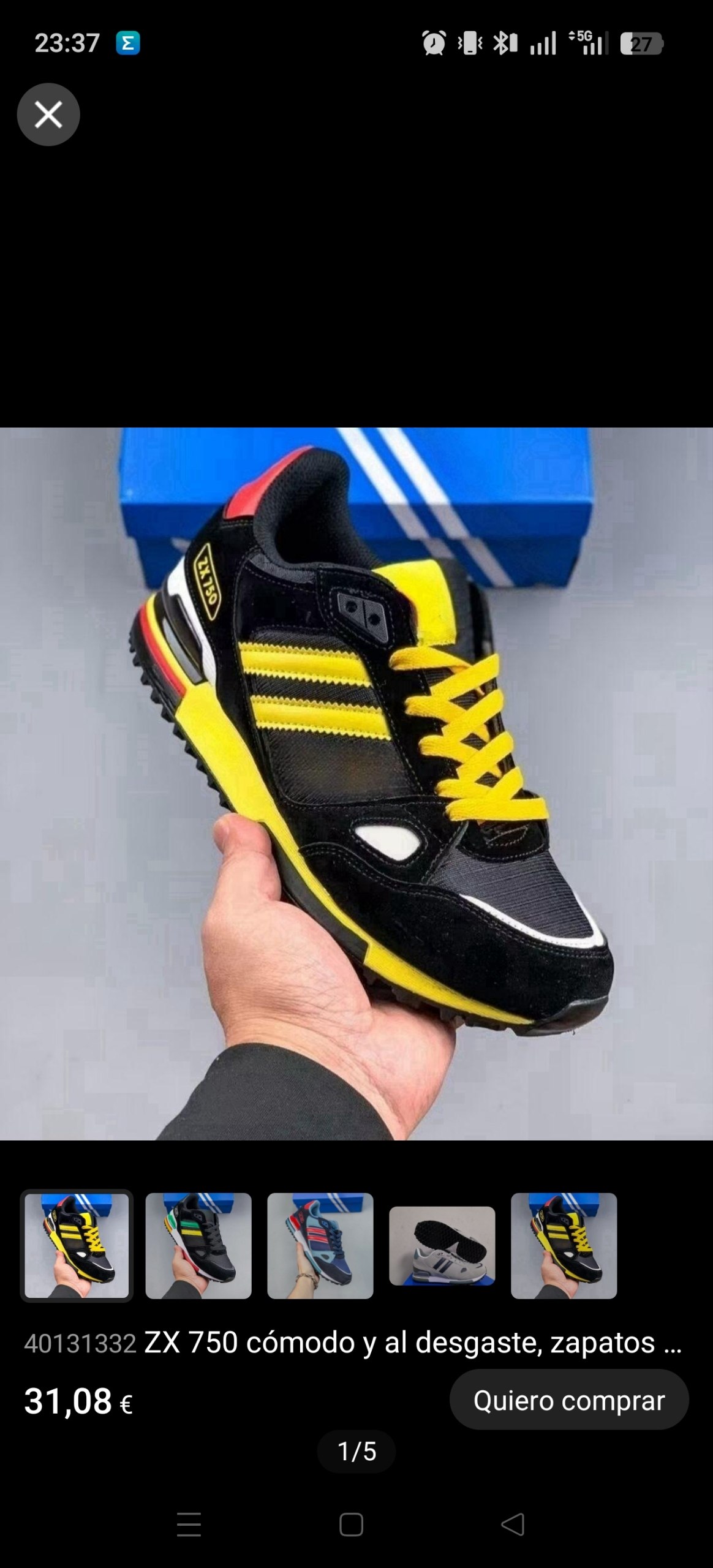 Zapatillas Adidas ZX 750 31.08€‼ ✨