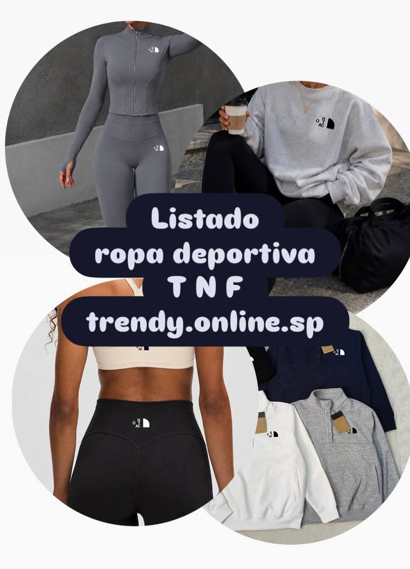 ✨ LISTADO ROPA DEPORTIVA TNF MUJER ✨ ✨