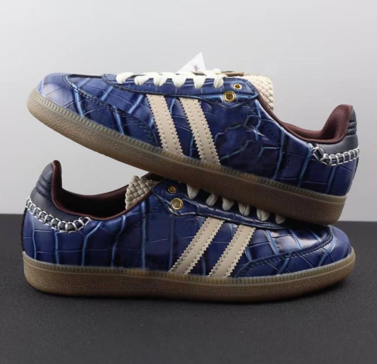 ZAPATILLAS ADIDAS SAMBA NAVY CROC X WALES BONNER ✨
